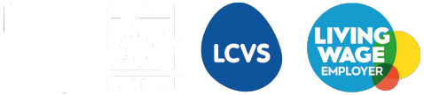 Funders' Logos: LCVS, The DCP Works, LCVS